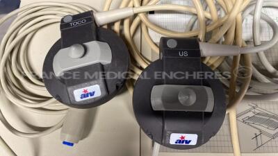 Hewlett Packard Fetal Monitor Series 50IP w/ TOCO Probe and US Probe (Powers up) - 7