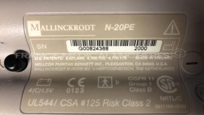 Mallinckrodt Pulse Oximeter N-20PE - YOM 2000 - Untested due of the missing power cable - 6