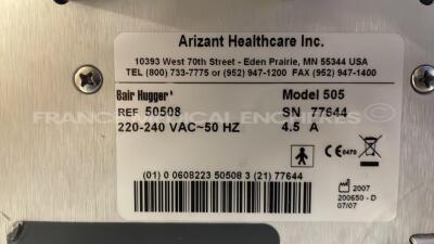 Lot of 2 Arizant Patient Warming System Bair Hugger 505 YOM 2005/2007 (Both power up) - 4