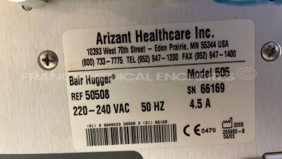 Lot of 2 Arizant Patient Warming System Bair Hugger 505 YOM 2005/2007 (Both power up) - 5