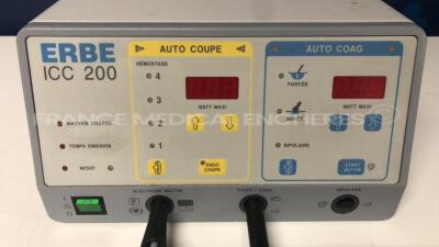 Erbe Electrosurgical Unit ICC 200 - w/ Erbe Handpieces 20190-065 and 20194-057 (No power) - 3