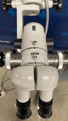 Zeiss Microscope OPMI-1-F w/ Dual Binoculars - 12.5X - Missing one optic (Powers up) - 4