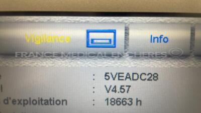 Lot of 2 Fresenius Dialysis 5008 Cordiax - YOM 2015 - S/W 4.57 Count 18663H and 19513H (Both power up) - 5