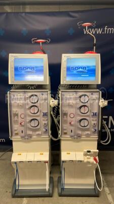 Lot of 2 Fresenius Dialysis 5008 Cordiax - YOM 2015 and 2014 - S/W 4.57 Count 20954H and 19540H (Both power up)