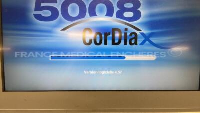Lot of 2 Fresenius Dialysis 5008 Cordiax - YOM 2015 and 2014 - S/W 4.57 Count 20954H and 19540H (Both power up) - 3