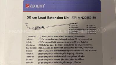 Lot of Boston Scientific Microcatheters Renegade STC18 Angled / Straight and Boston Scientific Ureteral Stents Percuflex Plus and Cogentix Medical Bulking Agents MPQ-2.5 and Axium Lead Extentsion Kits (50cm° MN20550-50 and Axium Small Curve Delivery Sheat - 6