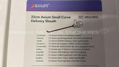 Lot of Boston Scientific Microcatheters Renegade STC18 Angled / Straight and Boston Scientific Ureteral Stents Percuflex Plus and Cogentix Medical Bulking Agents MPQ-2.5 and Axium Lead Extentsion Kits (50cm° MN20550-50 and Axium Small Curve Delivery Sheat - 7