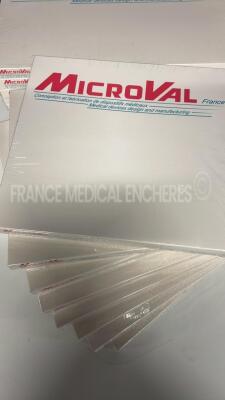 Lot of 8 Microval Knitted Polypropylenes 413015 and Microval Reloadable Vascular Linear Stapler (30mm) TX30V and 6 Microval 3D Anatomical Reinforcement Implants 411011 and Microval Knitted Polypropylenes 413030 - 2