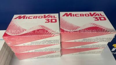 Lot of 8 Microval Knitted Polypropylenes 413015 and Microval Reloadable Vascular Linear Stapler (30mm) TX30V and 6 Microval 3D Anatomical Reinforcement Implants 411011 and Microval Knitted Polypropylenes 413030 - 5