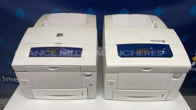 Lot of 2 Xerox Printers ColorQube 8570 /8560 2400 DPI Windows and Mac compatible - no power cables (Both power up)