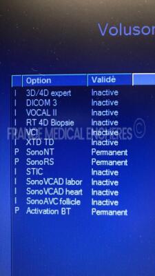 GE Ultrasound Voluson I - YOM 01/2011 - S/W 8.2.2.947 - Options sono NT - sono RS -w/ E8C-RS probe YOM 09/2019 - GE cart Voluson Station YOM 12/2010 (Powers up) - 7