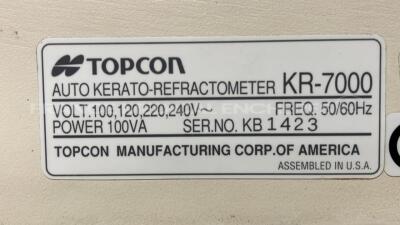 Topcon Kerato Refractometer KR7000 (Powers up) - 9