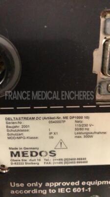 Medos Blood Pump Deltastream DC - YOM 2001 - S/W V1.1 - Missing Pump Head (Powers Up) - 10