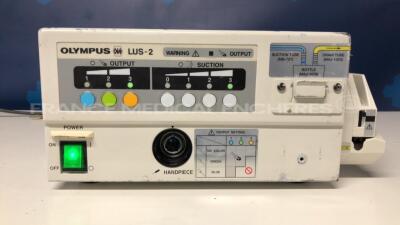 Olympus Ultrasonic Lithotriptor LUS-2 missing clamping key (Powers up)