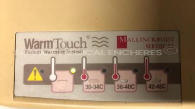 Lot of 1 Nellcor Patient Warming Unit Warmtouch 501-5900 - YOM 2006 and 1 Mallinckrodt Patient Warming Unit Warmtouch 501-5800 (Both power up) - 2