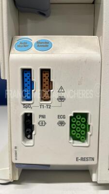 GE Datex Ohmeda Patient Monitor F-CM1-4 - YOM 2006 - w/ module SPO2/T1 T2/PNI/ECG (Powers up) - 6