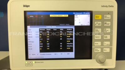 Drager Infinity Delta - YOM 12/2013 - VF9.0.1 -w/ ECG sensors (Powers up)