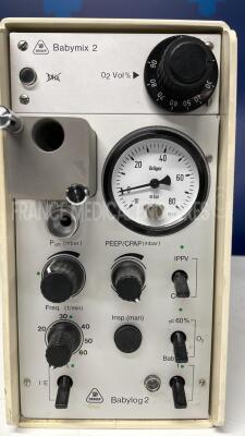 Drager Transport Ventilator Babylog 2/ Babymix 2 - 4