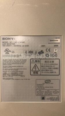 Medicart Trolley with Sony Monitor LMD 2140-MD - YOM 07/2005 (Both power up) - 4