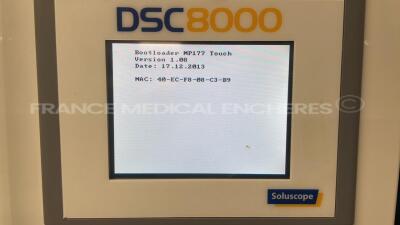 Soluscope Endoscope Drying Cabinet DSC 8000 - YOM 2016 - no power cable (Powers up) - 2