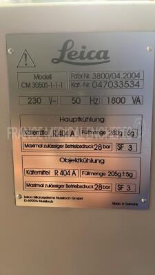 Leica Cryostat CM3050S - YOM 2004 (Powers up) - 9