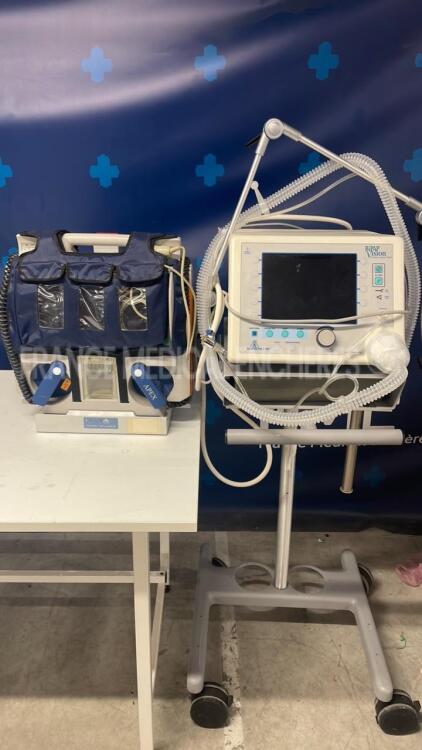 Lot of Metrax Defibrilator Primedic and Respironics Ventilator Bipap Vision (Both have no power )