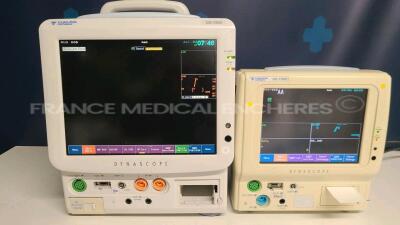 Lot of Fukuda Denshi Patient Monitor DS 7200 -YOM 2012 and Fukuda Denshi Patient Monitor DS 7100 - YOM 2008 - no power cables (Both power up)