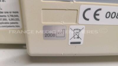 Lot of Fukuda Denshi Patient Monitor DS 7200 -YOM 2012 and Fukuda Denshi Patient Monitor DS 7100 - YOM 2008 - no power cables (Both power up) - 8