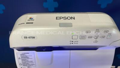 Epson Projector EB-475W - no remote control no power cable (Powers up) - 2