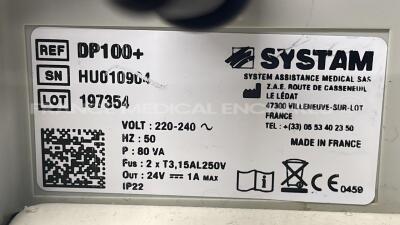 Lot of 3 Systam Ultrasonic Nebulisers DP100 plus - YOM 2013 - no power cables (All power up) - 6