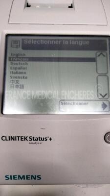 Lot of 5 Siemens Urine Analysers Clinitek Status + - S/W 2.630.001, 2.620.001, 2.500.001, 2.500.001, and 2.500.001 (All power up) - 2