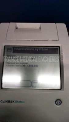 Lot of 4 Siemens Urine Analysers Clinitek Status and 1 Siemens Urine Analyser Clinitek Status + - S/W 2.500.001, 2.400.003, 2.400.002, 2.500.002, and 2.000.022 - No power supplies (All power up) - 5