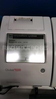 Lot of 5 Siemens Urine Analysers Clinitek Status - S/W 2.400.003, 1.500:001, 2.400.002, 2.500.002, and 2.500.002 - no power supplies (All power up) - 2