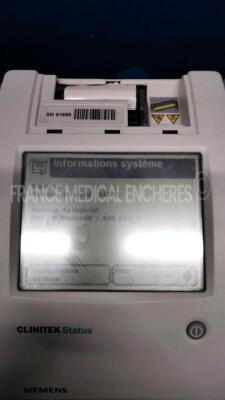 Lot of 5 Siemens Urine Analysers Clinitek Status - S/W 2.000.022, 2.400.002, 2.400.003, 2.500.002, and 2.400.002 - no power supplies (All power up) - 5