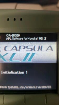 Fujifilm Computed Radiography Capsula XL CR-IR 350 - YOM 02/2008 - S/W 3.2 with workstation including FCR software B V5.0.0.345 - options 5000 connection - scanner connection (FRUP) - HQ image (FRUP) - dynamic range control processing - tomographic arti - 13