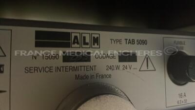 ALM Operating Table Tab5090 - Untested due to the missing power supply - 5