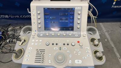 Hitachi Ultrasound Artida SSH 880CV - YOM 2012 - S/W AA V2.7 - w/ PST-30B probe - PST-50BT - CW Doppler pencil PC-20M - ECG sensors (Powers up) - 4