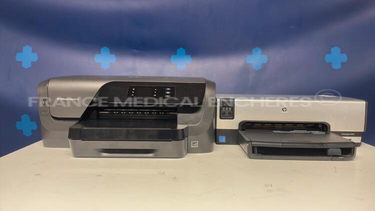 Lot of HP Printer OfficeJet Pro 8210 and HP Printer Deskjet 6940 - no power cables - Untested