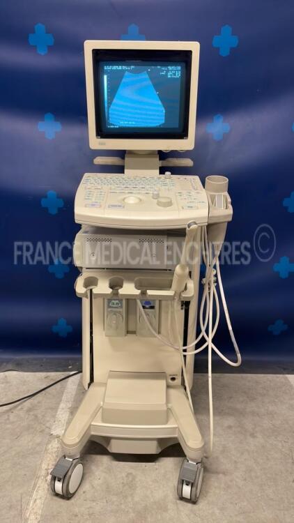 Aloka Ultrasound SSD-1000 -YOM 2005 -w/ UST-9124 probe - UST-979 3.5 probe - Sony video graphic printer UP-895MD (Powers up)