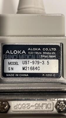 Aloka Ultrasound SSD-1000 -YOM 2005 -w/ UST-9124 probe - UST-979 3.5 probe - Sony video graphic printer UP-895MD (Powers up) - 15