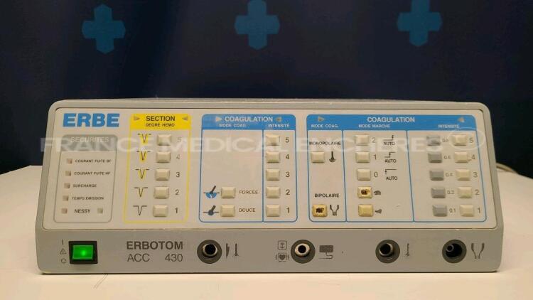 Erbe Electrosurgical Unit ACC 430 (Powers up)