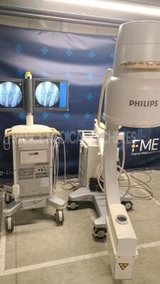 Philips C-Arm BV Pulsera - YOM 2006 - S/W R2.2.6 - X-ray generator monoblock 80 kHz high-frequency, micro-processor controlled generator X-ray tube Rotating anode tube with active heat management - Nominal power 15 kW: 120 kV, 125 mA - Analog video out 1