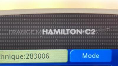 Hamilton Ventilator C2 - YOM 2009 - S/W 2.1.0 - count 59130 hours (Powers up) - 7