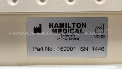 Hamilton Ventilator C2 - YOM 2009 - S/W 2.1.0 - count 59130 hours (Powers up) - 8