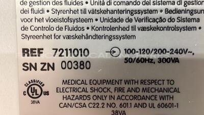 Lot of 3 Smith and Nephew Fluid Management System Control Unit Dyonics 25 - 1.41.08/1.41.08/1.40.00 - YOM 2005/2015 - missing cassettes (All power up) - 10