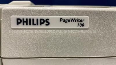 Lot of 2 Philips ECG Pagewriter 100 - no power cables (Both Power up) - 3