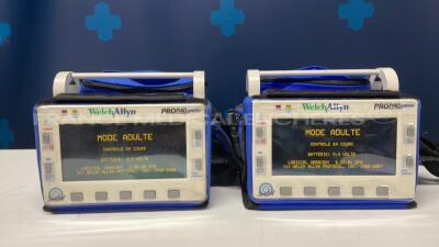 Lot of Welch Allyn Patient Monitors Propaq Encore - YOM 2006 - S/W 2.50.00/2.52.01 (Both power up)