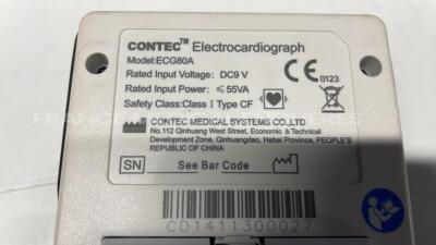 Contec ECG 80A - YOM 2015 - no power supply - w/ ECG sensors - 4