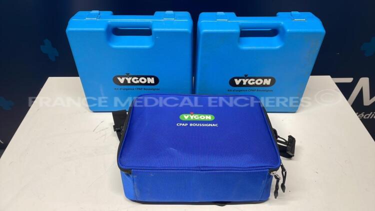 Lot of 3 New Vygon CPAP Kits Boussignac