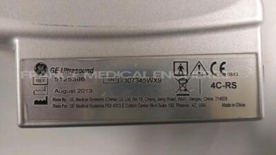 GE Ultrasound Voluson I - YOM 01/2013 - S/W 8.2.2.947 - options DICOM 3 - sono NT - sono RS w/ E8C-RS probe YOM 01/2015 - 4C-RS probe YOM .08/2013 -Sony digital graphic printer UP-D897 (Powers up) - 16